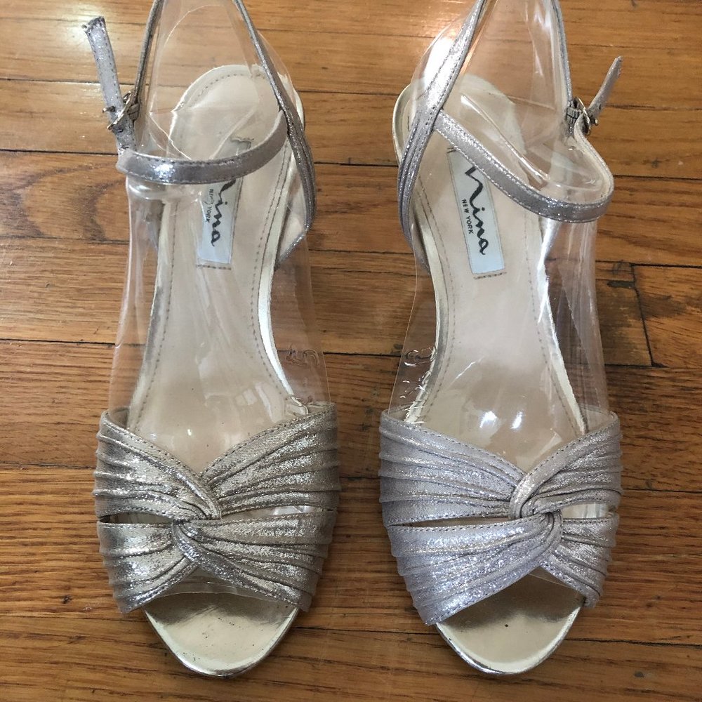 Gold Heeled Sandals